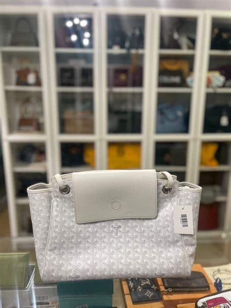 goyard rouette pm|rouette pm bag white.